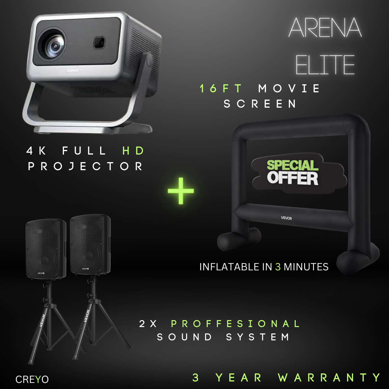 The Creyo™ Core 4K: Arena Edition